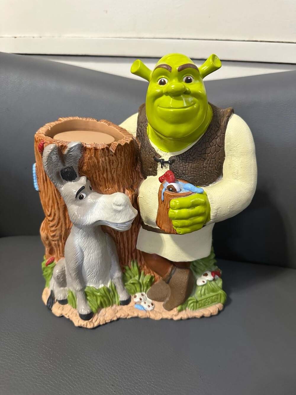 Vintage Shrek and Donkey Dixie Cup Holder Kid Bathroom Decor Dreamwork 2004